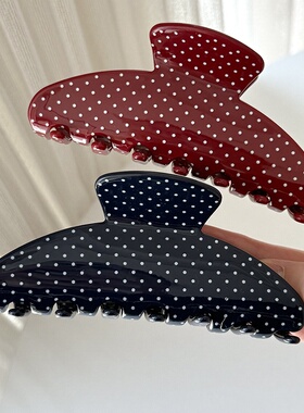 Polka Dot Acetate Hair Claw Elegant Hair Accessory