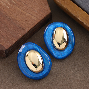 Geometric Resin Studs, Irregular Minimalist Luxury Earrings