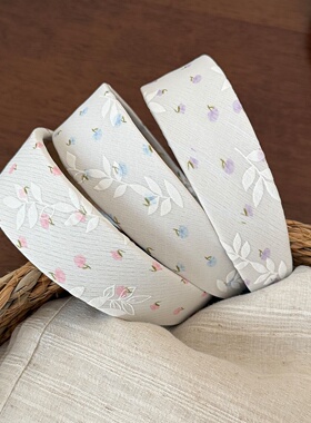 Korean BM Floral Wide Headband Cute Volumizing Hair Band