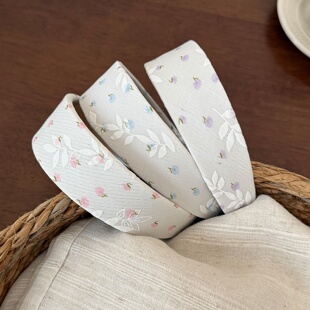 Korean BM Floral Wide Headband Cute Volumizing Hair Band