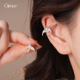 Ear Vintage Cuffs Snake Enamel Zircon Luxury Earrings