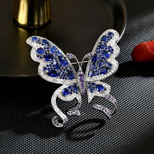 Winged Butterfly Brooch, Autumn Winter Coat Lapel Pin Gift