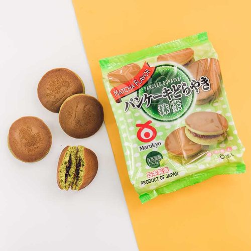 日本进口抹茶味铜锣烧蛋糕糕点