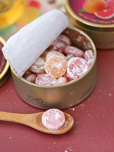 Импортированные из Германии Jiayun, тропические смешанные фрукты, вкус Jiayun, конфеты, твердые конфеты, свадебные конфеты, жестяная коробка, подарочная коробка, подарок для девочек