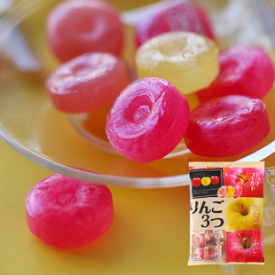 日本进口pine佩茵苹果味硬糖三种味道苹果糖结婚喜糖办公室零食