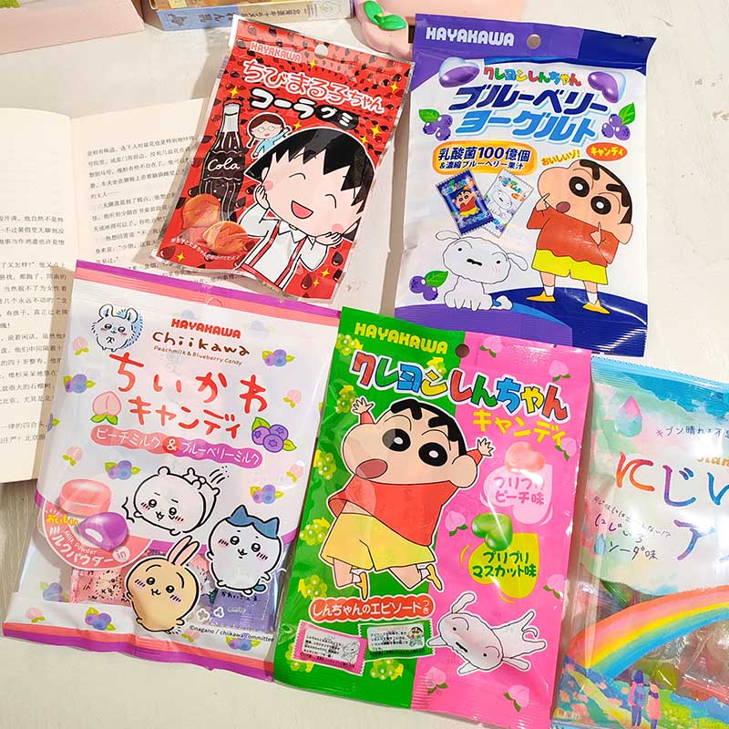 日本进口早川chiikawa卡通可乐角落生物苏打蓝莓桃子蓝莓糖果
