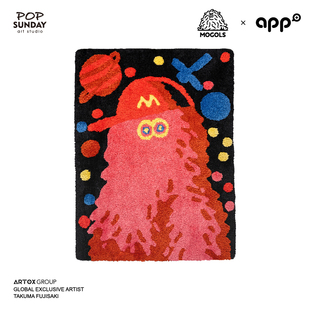 POP SUNDAY联名藤崎琢磨TAKUMA毛绒公仔玩具居家地毯生日创意礼物