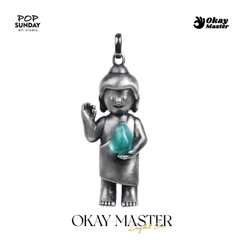 popsunday流行周日Okay Master吊坠项链首饰穿搭挂件饰品生日礼物