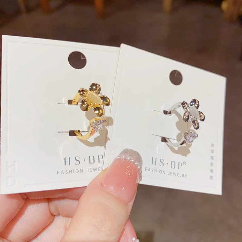 法式复古金属镶钻花朵爱心开口戒指女时尚轻奢小众甜美设计感指环,饰品/流行首饰/时尚饰品新,戒指/指环,淘宝优惠券,粉丝福利购,淘宝优惠卷