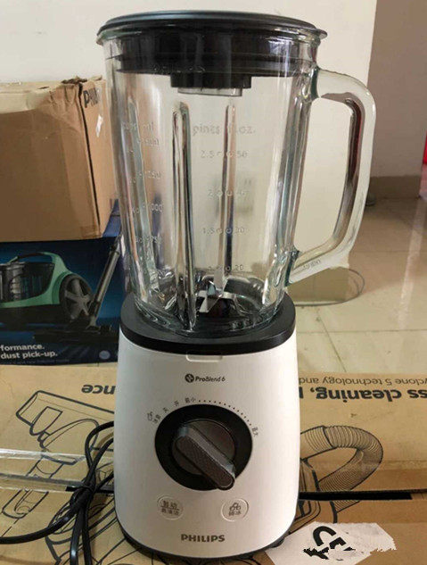 Philips/飞利浦 hr2095搅拌机700瓦2升食品料理 玻璃搅拌杯大功率