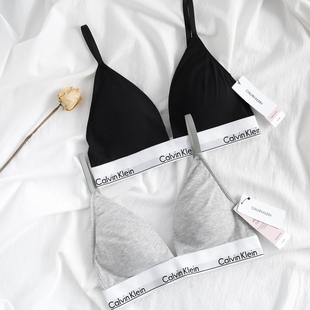 阿瞳牛社 Calvin Klein无钢圈三角杯内衣女CK运动文胸JENNIE同款