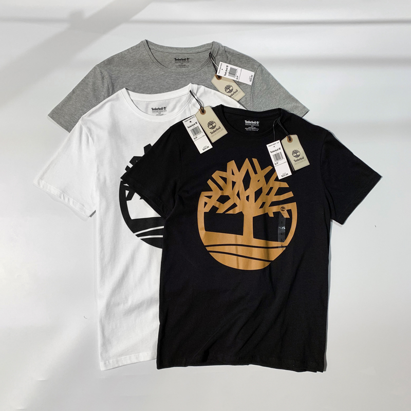 阿瞳牛社 添柏岚Timberland男装新款印花大logo短袖纯棉圆领T恤潮