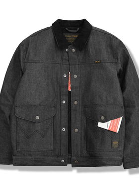 阿瞳牛社 Wrangler威格&filson联名款限量高阶牛仔布工装夹克外套