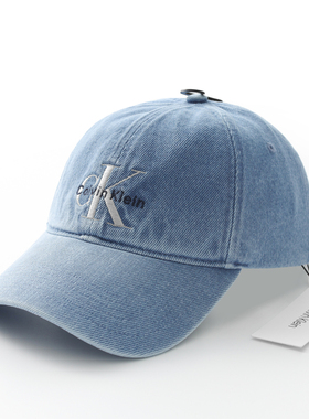 CKJeans男女情侣刺绣牛仔棒球帽