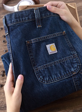 阿瞳牛社Carhartt卡哈特B73迭代款双膝重磅水洗工装牛仔裤104944