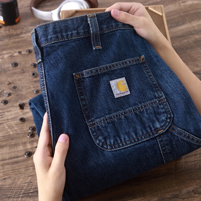 卡哈特B73主线双膝重磅牛仔裤男