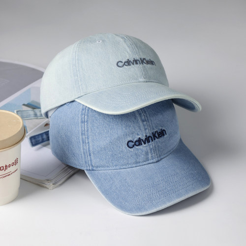 CKJeans情侣鸭舌帽刺绣棒球帽潮