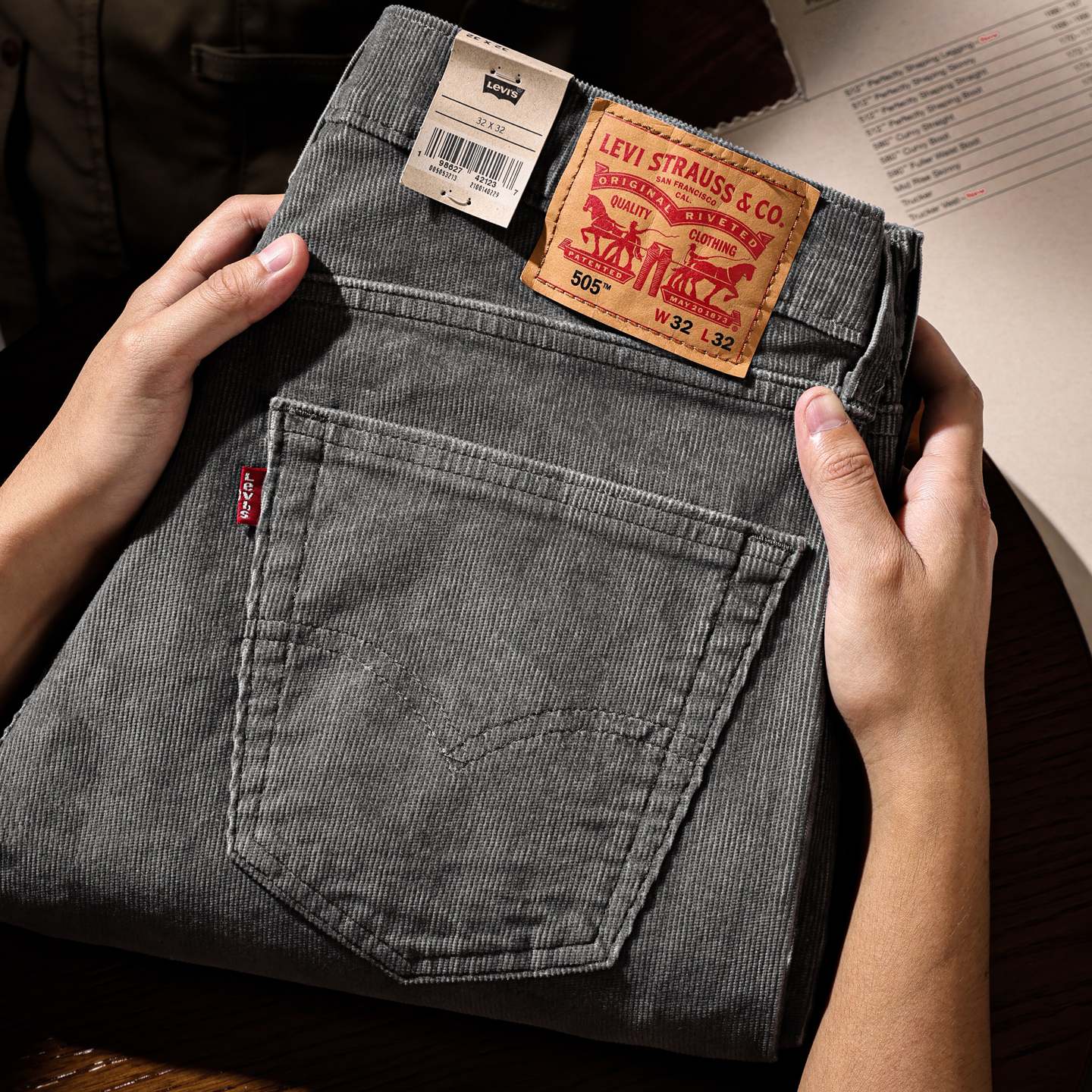 Levis李维斯男士505系列牛仔裤秋