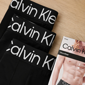 三条礼盒装 阿瞳牛社 平角内裤 Klein卡尔文·克莱恩男士 新 Calvin