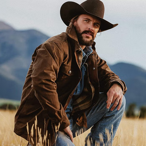 美式Filson重磅帆布油蜡黄石外套