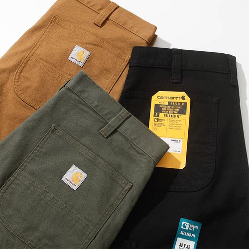 Carhartt美式直筒工装裤瘦版B01