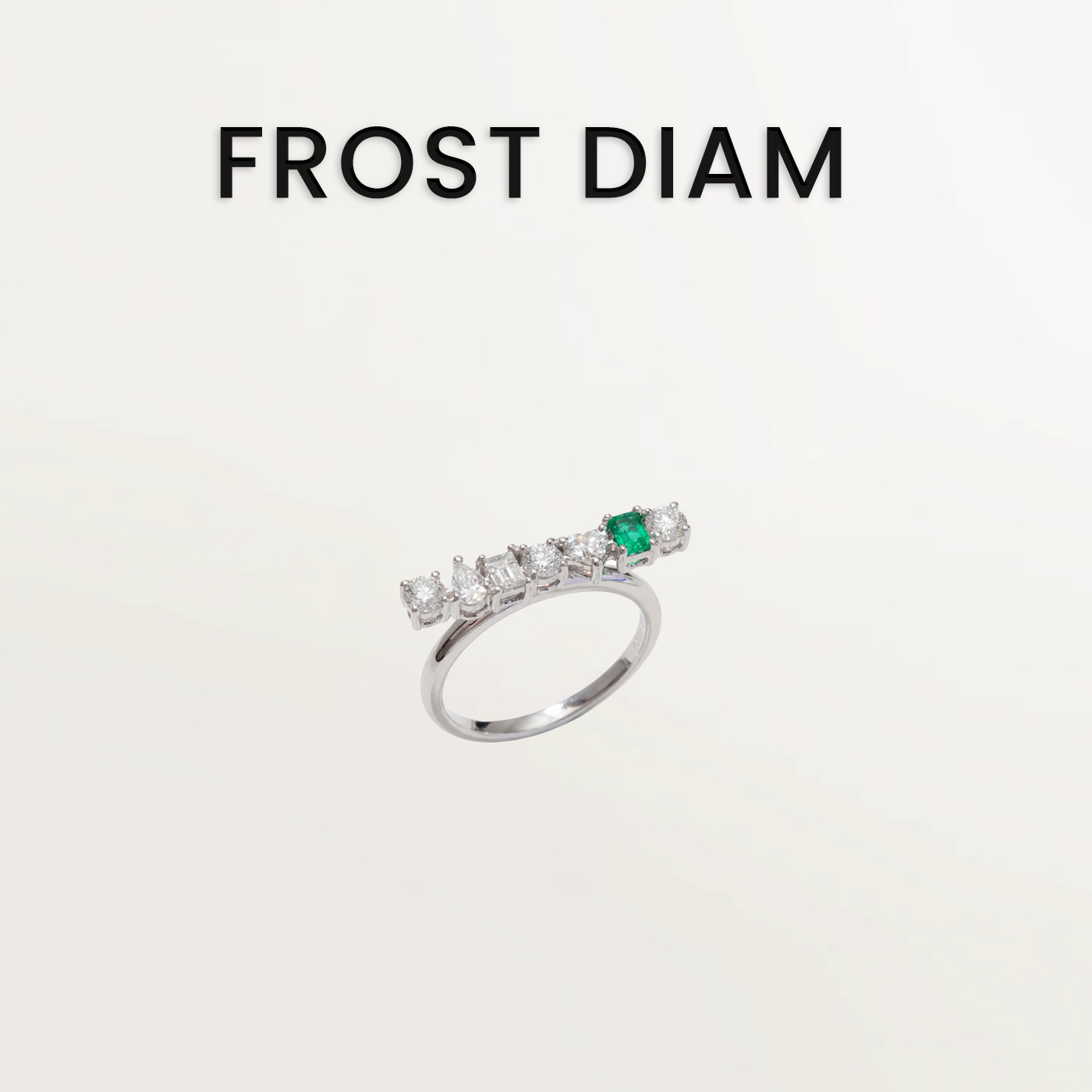 FROST自由系列18K金镶嵌宝石戒指