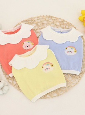 [Terry同款]韩国正品幼儿园云彩班狗狗可爱短款上衣