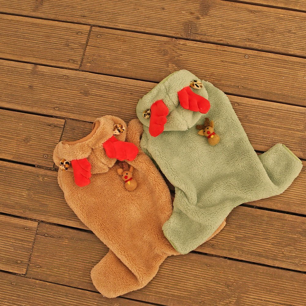 现货韩国圣诞款大码服饰四脚衣