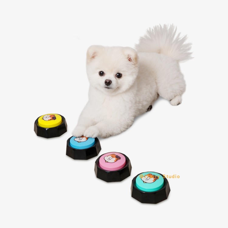 现货韩国宠物高清录音按铃玩具