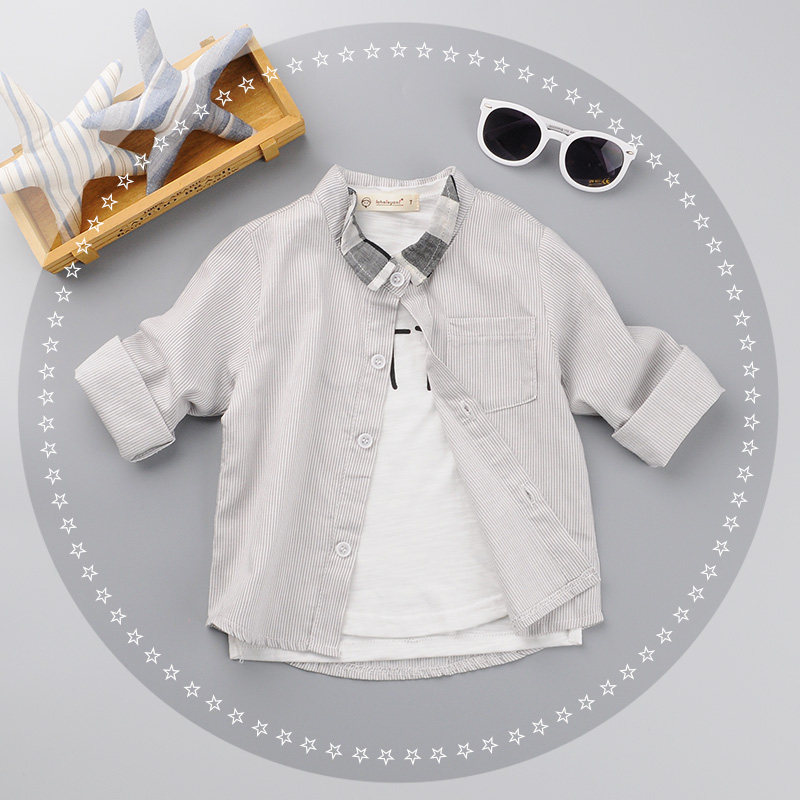 Chemise garcon à manche longue - Ref 2081980 Image 1