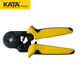 锴达 压接钳KT12301 KATA管型端子钳压线钳棘轮冷压钳四边六边针式