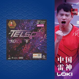 LOKI雷神毒刺胶皮100涩性反手快攻形打发乒乓球拍套胶