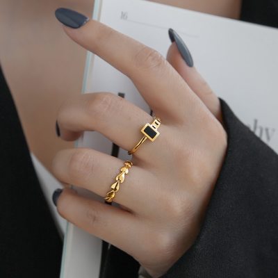 新款冷淡风高级黑色insins潮链条