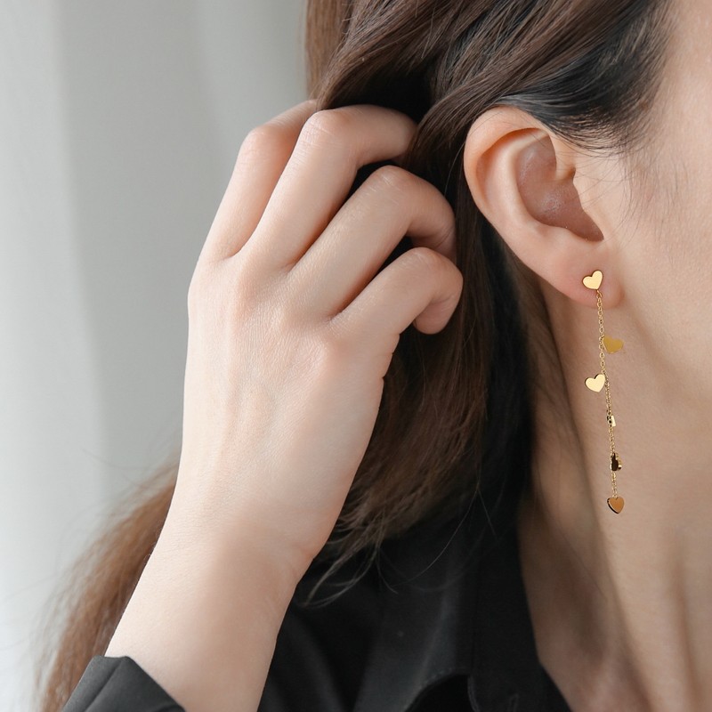 轻奢冷淡风简约爱心长流苏耳环个性时尚小众耳钉耳线不掉色情人节,饰品/流行首饰/时尚饰品新,耳环,淘宝优惠券,粉丝福利购,淘宝优惠卷