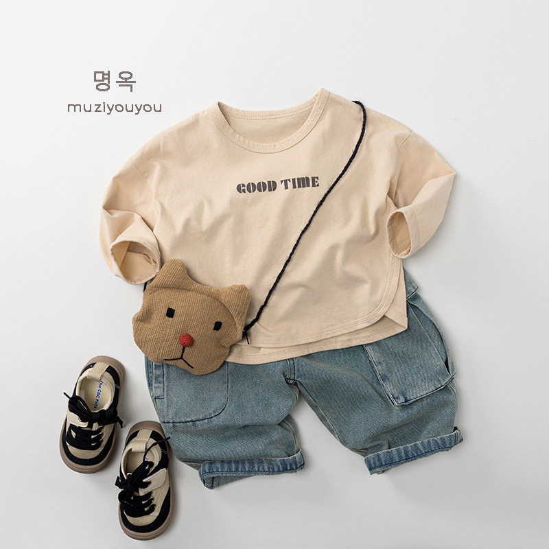 儿童牛仔裤2026秋季新款休闲长裤男女宝宝韩版工装裤子潮童装,童装/婴儿装/亲子装,儿童牛仔裤,淘宝优惠券,粉丝福利购,淘宝优惠卷