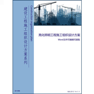 亮化照明工程施工组织设计方案 可提取内容 Word版 可编辑
