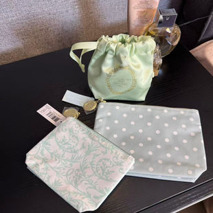 出口尾货 小巧随身便携抽绳小收纳袋小化妆包小零钱包卡包