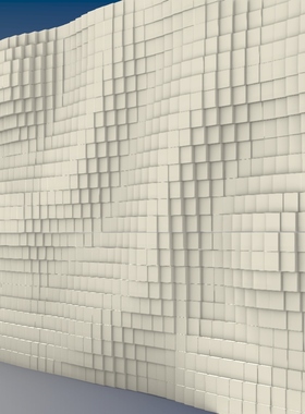 FY88 gh电池组波浪起伏随机变化方块立面grasshopper参数化设计