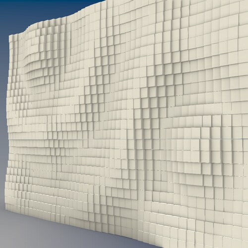 FY88 gh电池组波浪起伏随机变化方块立面grasshopper参数化设计