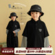 童装 砚台家男童假两件A类长袖 T恤春款 男宝宝衣服儿童黑白条纹上衣