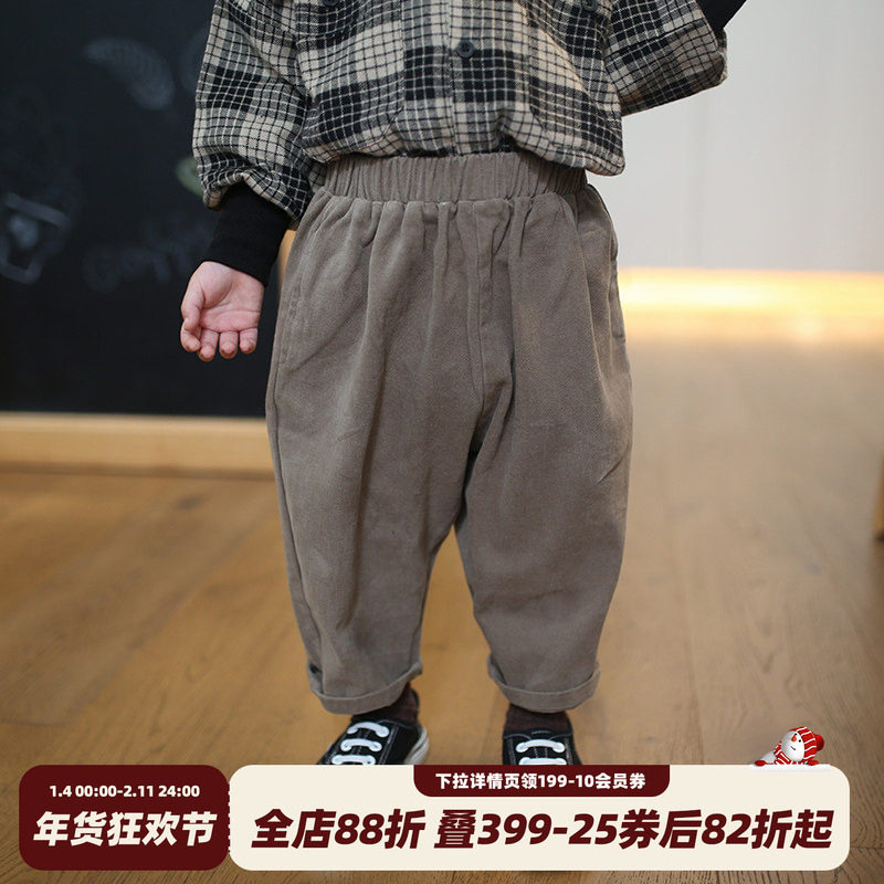 砚台家童装儿童休闲长裤帅气秋装新款男童加绒裤婴儿纯棉裤子冬装,童装/婴儿装/亲子装,裤子,淘宝优惠券,粉丝福利购,淘宝优惠卷