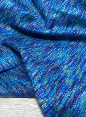 T109针织提花蚕丝纯羊绒设计师布料2.4米乘1.3米