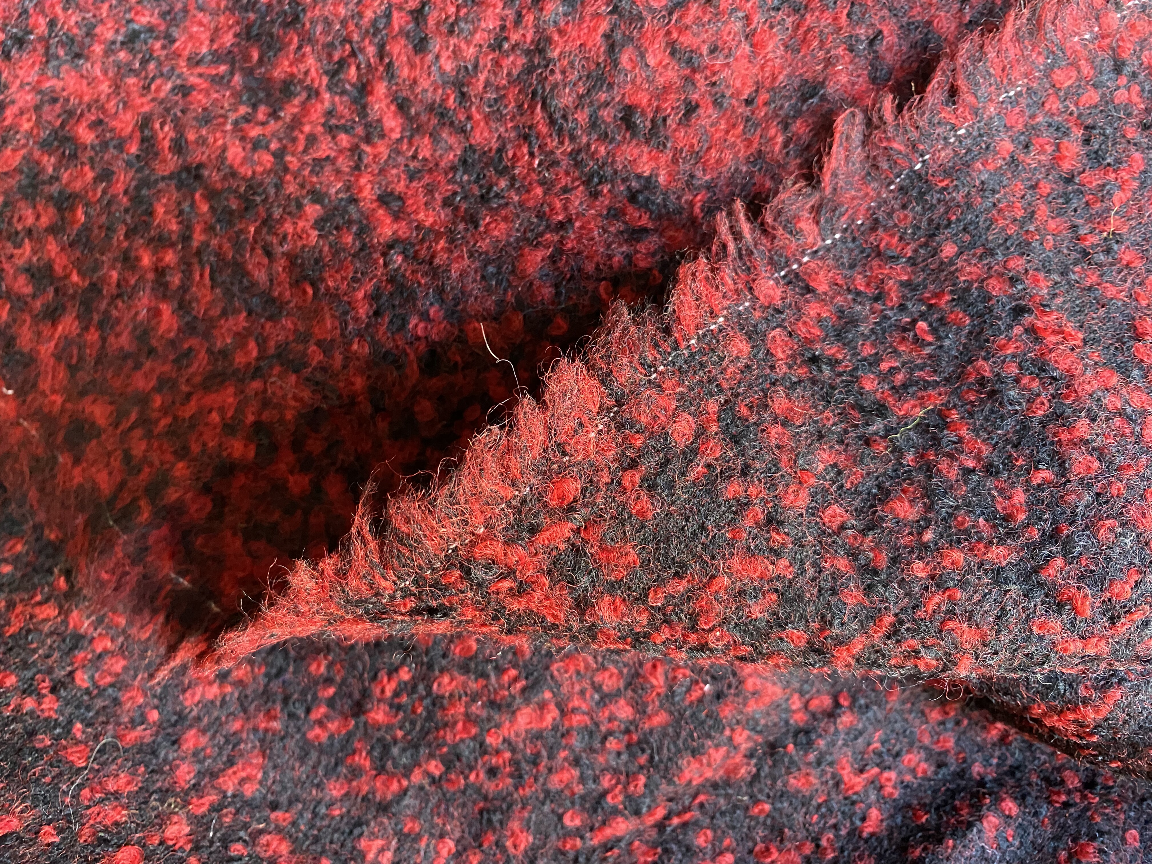 D11171针织羊绒设计师布料1.5米长1.4米