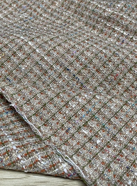 T104彩色编织羊绒设计师布料3米乘1.45米