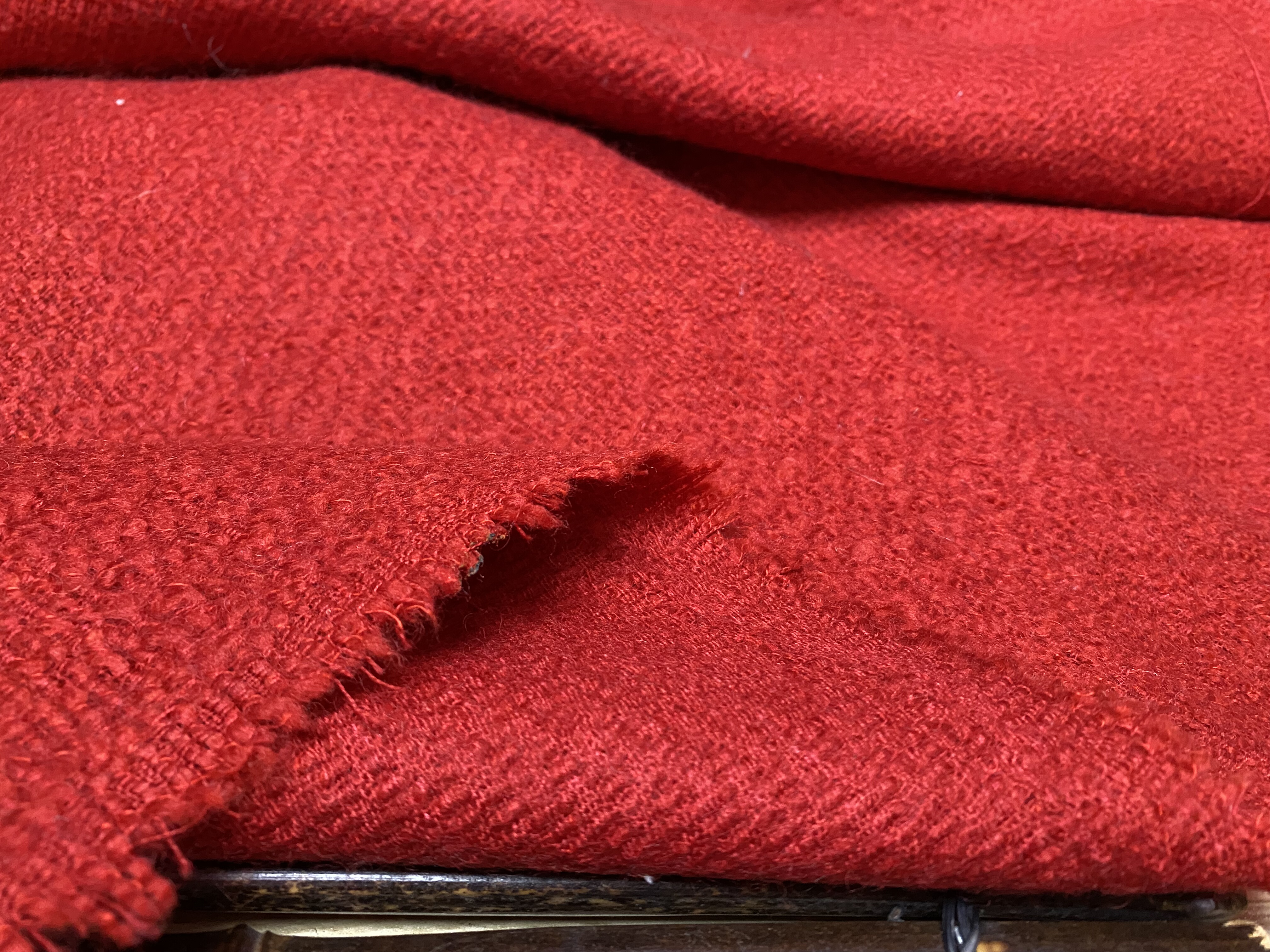 T1121 双面编织羊绒设计师布料1.55米×1.3米