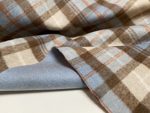 d0131 双面可剥羊绒设计师布料三米乘1.40