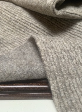 d0131 高级灰针织羊绒设计师布料三米乘1.40
