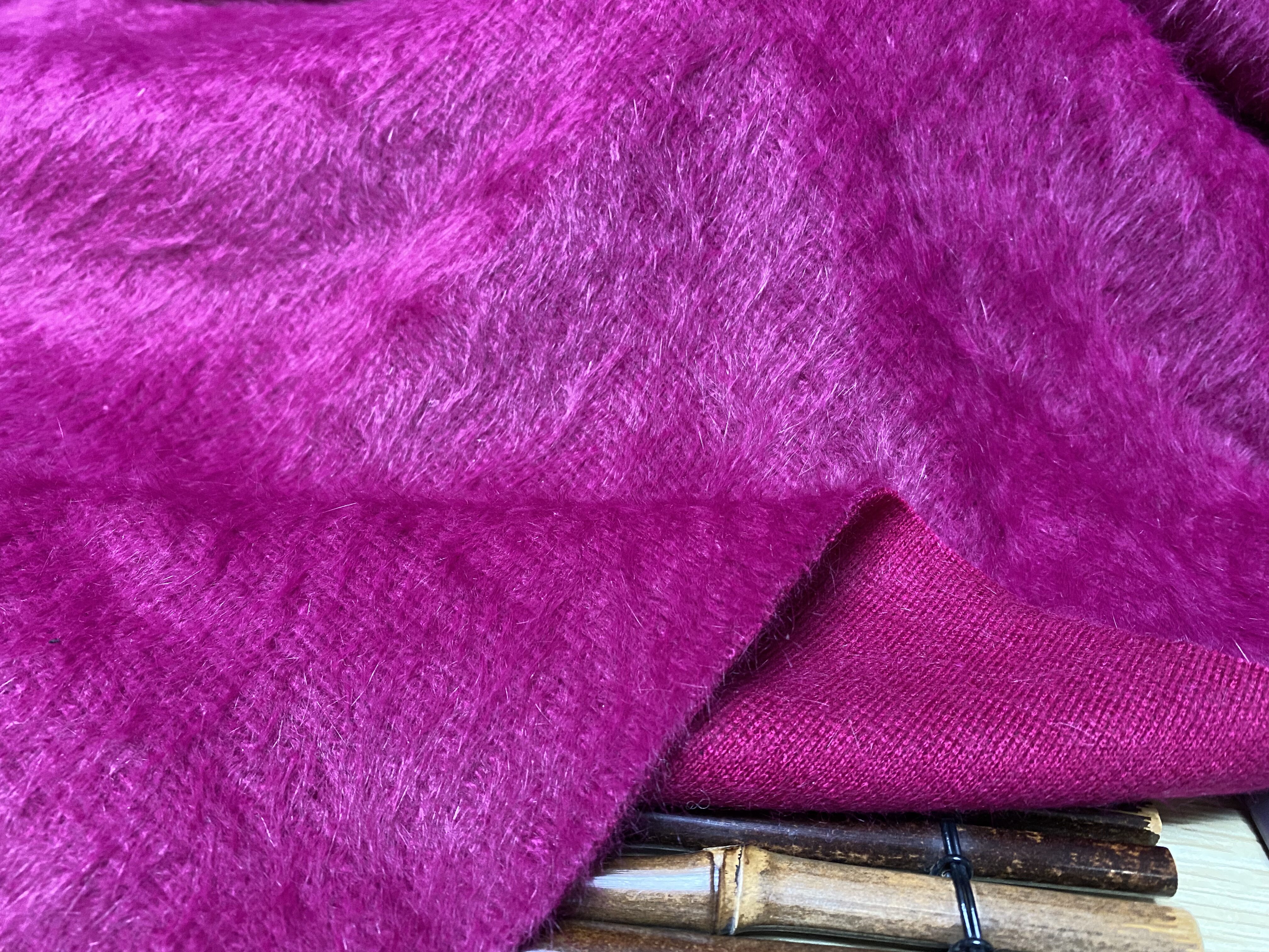 T121 日本针织长毛羊绒设计师布料3米×1.4米