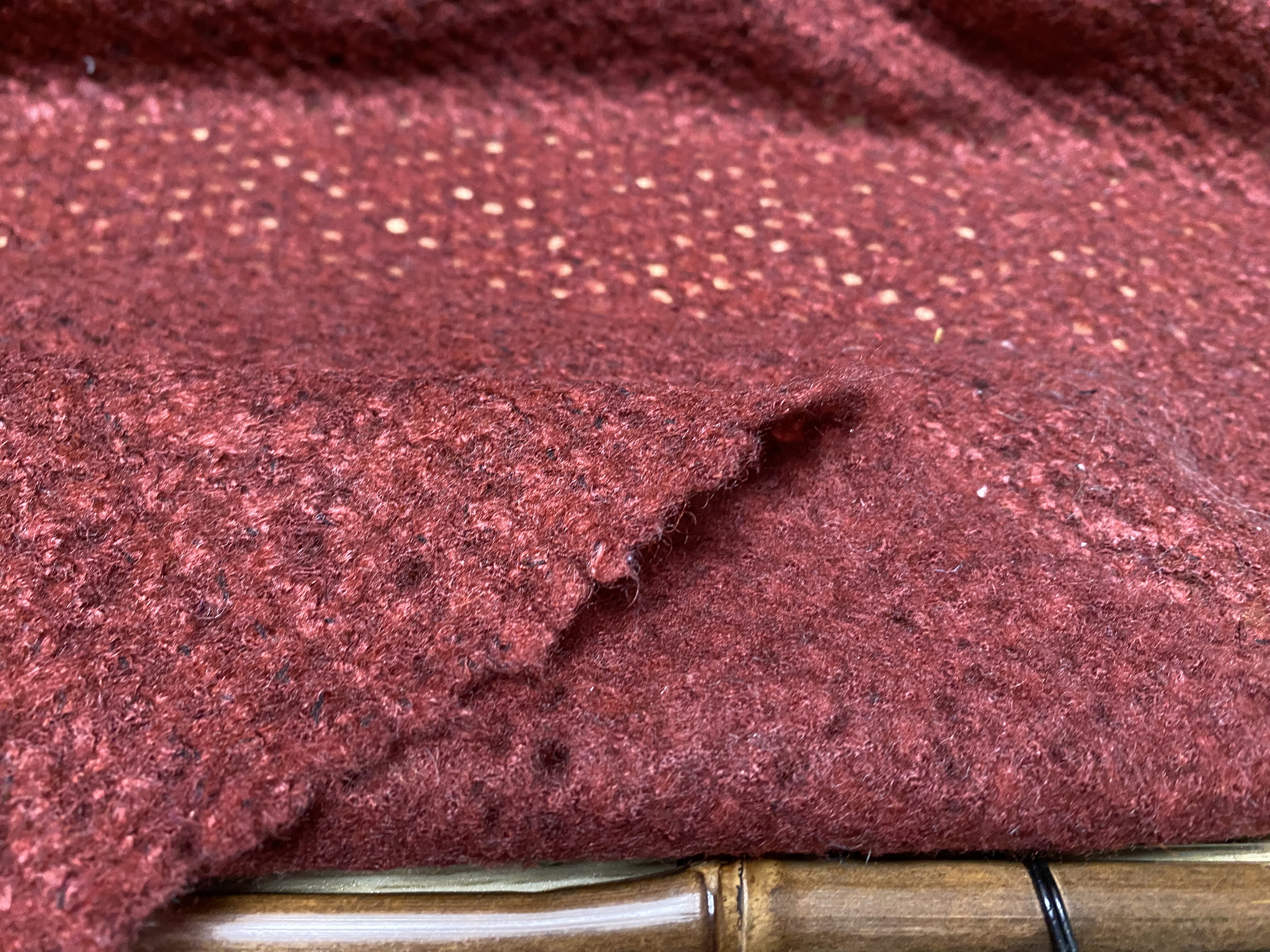 T1119 双面羊绒设计师布料1.55米×1.3米