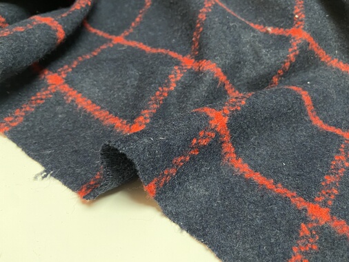 L103 格子羊绒设计师布料2.10米乘1.50